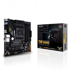 ASUS TUF GAMING B550M-PLUS, Socket AM4, 10Phases, AMD B550, Dual 4xDDR4-4866, APU AMD graphics, HDMI, DP, 2xPCIeX16 4.0, 4xSATA3, 1xPCIeX1, RAID, 2xM.2 4.0, S1200A HDA, SPDIF, 2.5GbE LAN, 2xUSB3.2 Gen 2(A+C), 6xUSB3.2, Aura Sync RGB, mATX